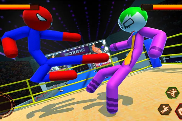 Police Stickman Wrestling