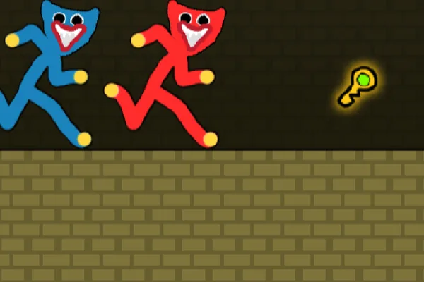Red and Blue Stickman Huggy