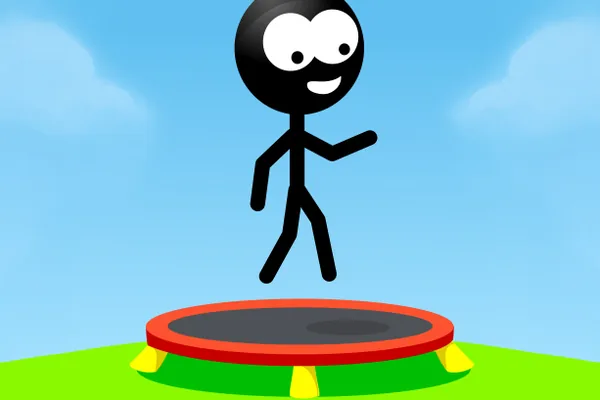 Trampoline Stickman